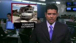 Hari Sreenivasan reporting on the 14 May 2012 tornado outbreak